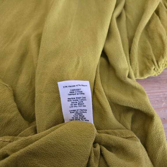 Jackson Rowe Green Farrah Empire Waist Babydoll Dress S NWT - Picture 8 of 9